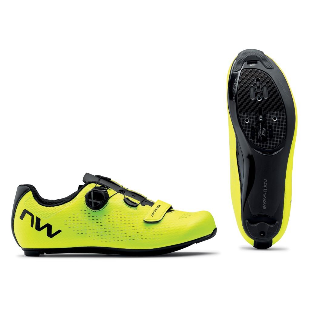 Zapatillas Northwave STORM CARBON 2 Road Amarillo Fluo Negro