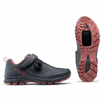 Zapatillas Northwave CORSAIR WOMAN Gris Oscuro-Rosa