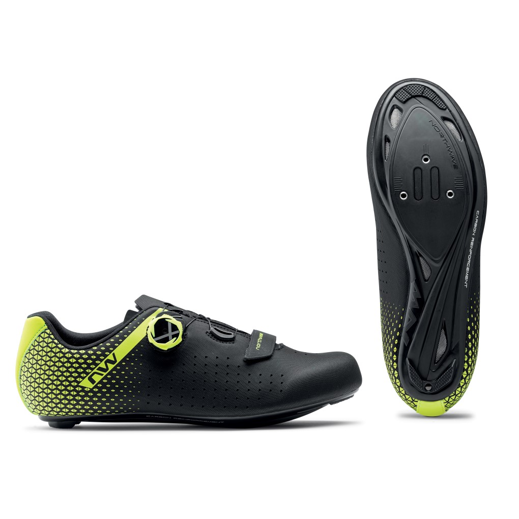 Zapatillas Northwave CORE PLUS 2 Negro-Amarillo Fluo