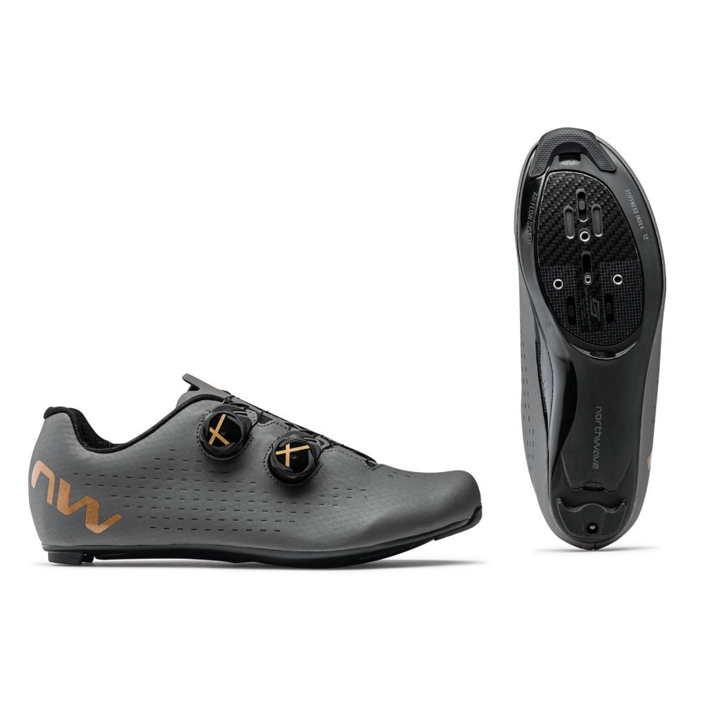 Zapatillas Northwave REVOLUTION 3 Gris Oscuro-Dorado