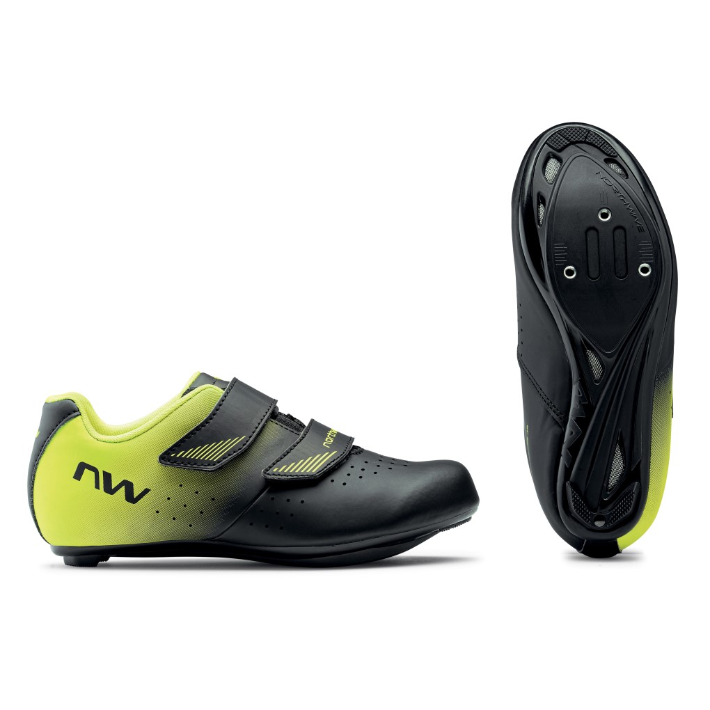 Zapatillas Northwave CORE JUNIOR Negro-Amarillo Fluo