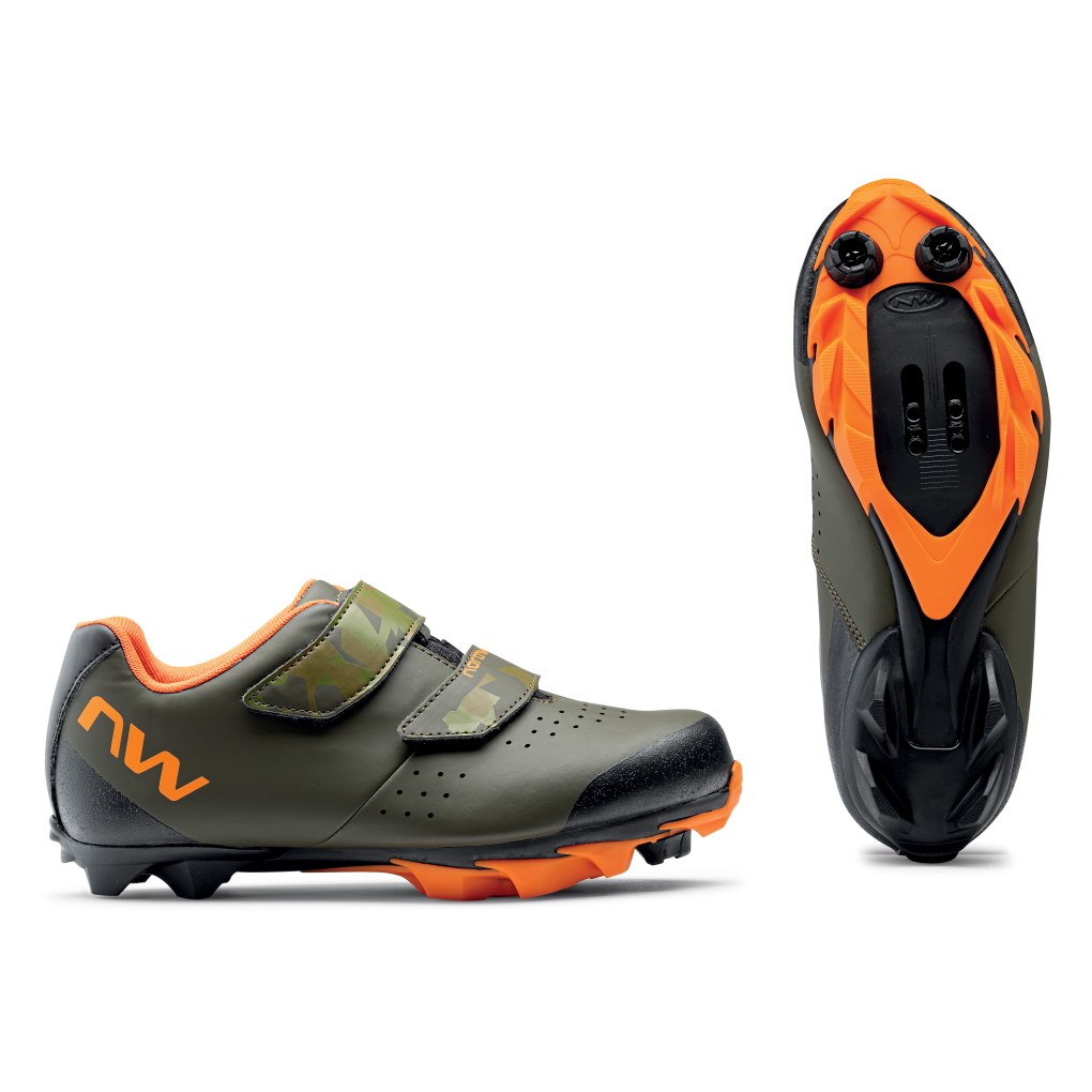 Zapatillas Northwave ORIGIN JUNIOR Verde Forest-Naranja