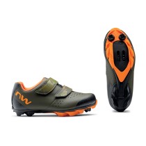 Zapatillas Northwave ORIGIN JUNIOR Verde Forest-Naranja