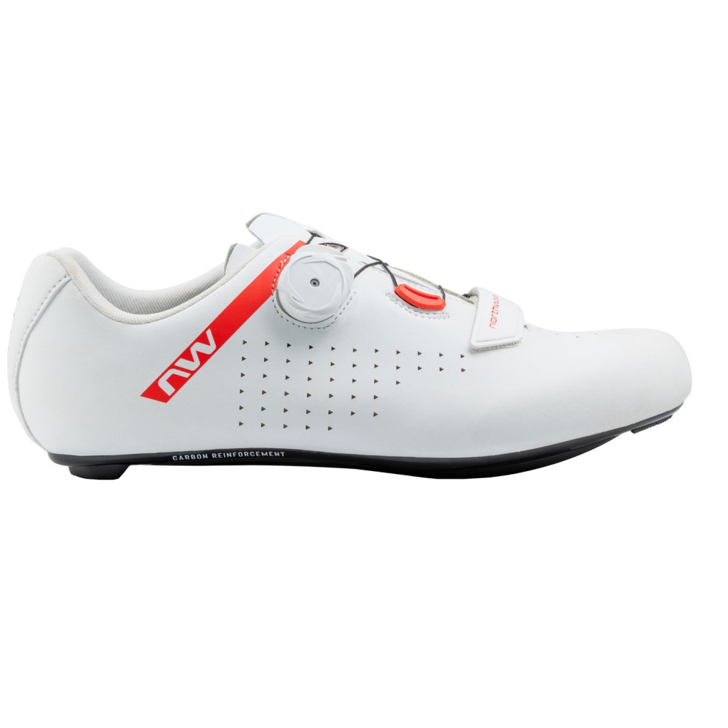 Zapatillas Northwave CORE PLUS 2 Blanco-Rojo Fluo