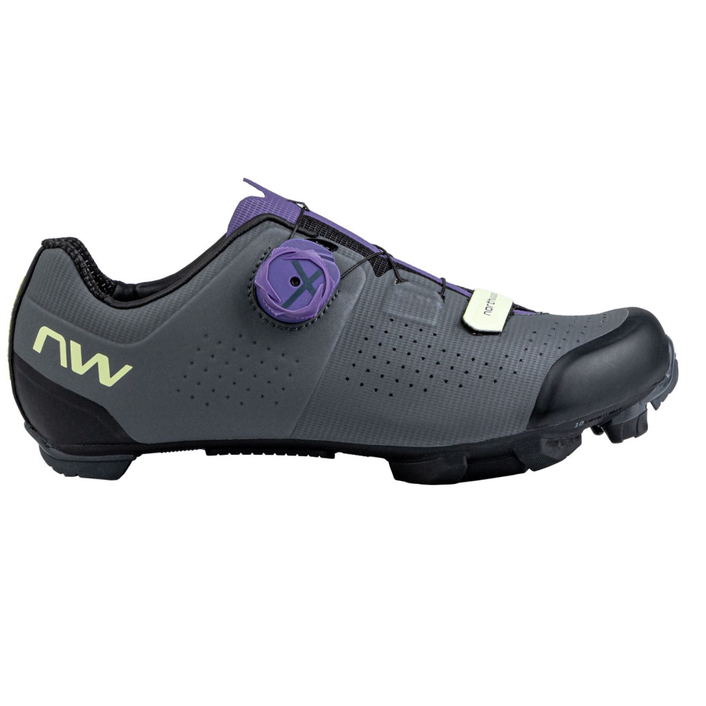 Zapatillas Northwave RAZER WMN Gris Oscuro-Morado Oscuro