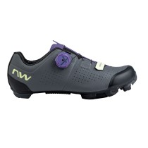 Zapatillas Northwave RAZER WMN Gris Oscuro-Morado Oscuro