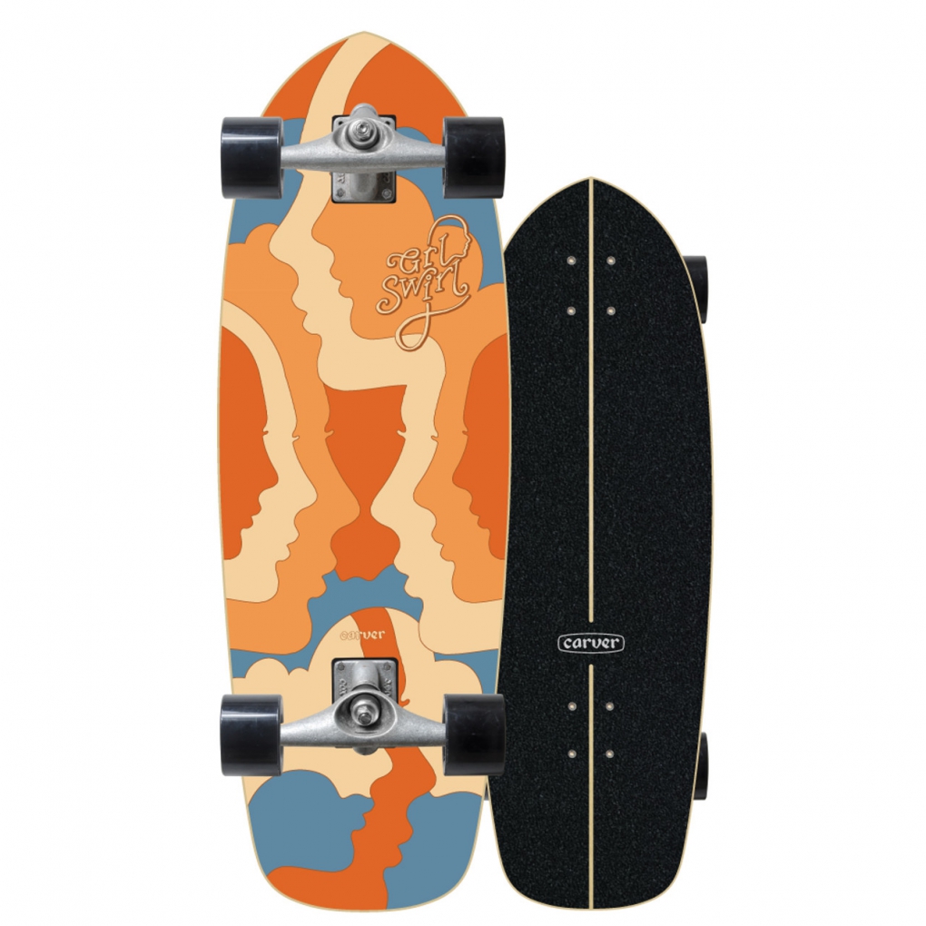 SurfSkate Carver GRL Swirl Silhouette 29.5" CX