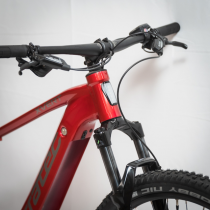 BICICLETA ELCTRICA CORRATEC E-POWER X-VERT PRO TEAM SHADOW EDGE ROJO PLATA NEGRO