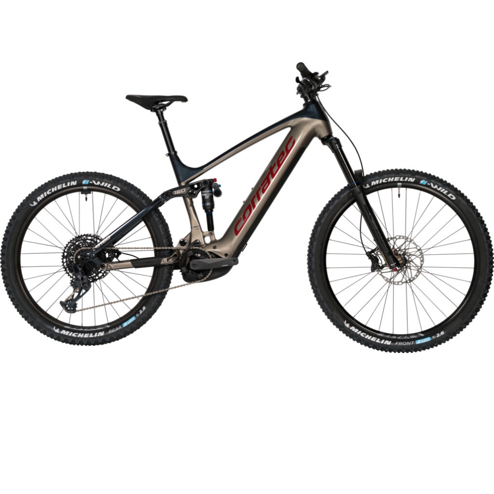 Bicicletas El�ctricas Corratec E-Power RS 160 CX7 LTD Tija Telesc�pica Marr�n Claro