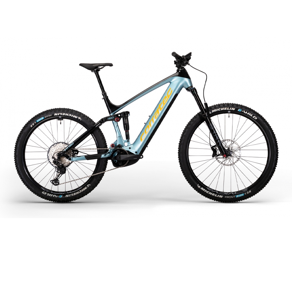 Bicicleta El�ctrica Corratec E-Power RS 160 CX6 LTD Azul-Negro-Amarillo