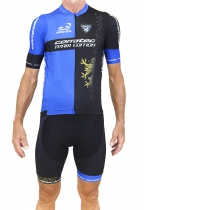 Maillot m/c Team Edition CORRATEC Negro-Azul-Dorado