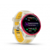 Reloj Garmin Forerunner 570 Aluminio Lila con Correa en Blanco y amarillo 42mm