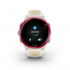Reloj Garmin Forerunner 570 Aluminio Lila con Correa en Blanco y amarillo 42mm