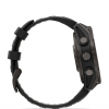 Garmin Fenix 8 Pro - 47mm Amoled Sapphire, Titanio con revestimiento de DLC con correa de silicona negra