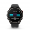 Garmin Fenix 8 Pro - 47mm Amoled Sapphire, Titanio con revestimiento de DLC con correa de silicona negra