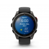 Garmin Fenix 8 Pro - 47mm Amoled Sapphire, Titanio con revestimiento de DLC con correa de silicona negra