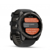 Garmin Fenix 8 Pro - 51mm Amoled Sapphire, Titanio con revestimiento de DLC con correa de silicona negra