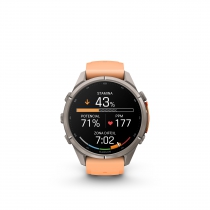FENIX 9 PRO � INREACH, 43MM AMOLED TITANIO CORREA SILICONA EN SALM�N/NARANJA