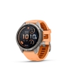 Fenix 9 Pro � inReach, 43mm Amoled Titanio correa silicona en salm�n/naranja