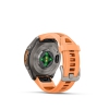 Fenix 9 Pro � inReach, 43mm Amoled Titanio correa silicona en salm�n/naranja