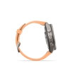 Fenix 9 Pro � inReach, 43mm Amoled Titanio correa silicona en salm�n/naranja