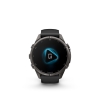 Garmin Fenix 9 Pro � inReach, 43mm Amoled Titanio revesti. de DLC gris carbon correa silicona negro