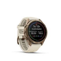 GARMIN FENIX 9 PRO � INREACH, 43MM AMOLED TITANIO CORREA SILICONA BEIGE/GRIS