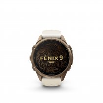 GARMIN FENIX 9 PRO � INREACH, 43MM AMOLED TITANIO CORREA SILICONA BEIGE/GRIS