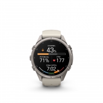 GARMIN FENIX 9 PRO � INREACH, 43MM AMOLED TITANIO CORREA SILICONA BLANCO
