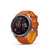Fenix 9 Pro � inReach, 47mm Amoled Titanio correa silicona naranja/naranja claro