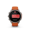 Fenix 9 Pro � inReach, 47mm Amoled Titanio correa silicona naranja/naranja claro