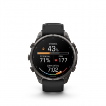 GARMIN FENIX 9 PRO � INREACH, 47MM AMOLED TITANIO REVESTI. DE DLC GRIS CARBON CORREA SILICONA NEGRO