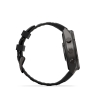 Garmin Fenix 9 Pro � inReach, 47mm Amoled Titanio revesti. de DLC gris carbon correa silicona negro