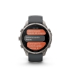 Garmin Fenix 9 Pro � inReach, 47mm Amoled Titanio correa silicona gris