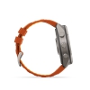 Fenix 9 Pro � inReach, 51mm Amoled Titanio correa silicona naranja/naranja claro