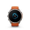 Fenix 9 Pro � inReach, 51mm Amoled Titanio correa silicona naranja/naranja claro