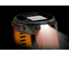 Fenix 9 Pro � inReach, 51mm Amoled Titanio correa silicona naranja/naranja claro