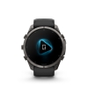 Garmin Fenix 9 Pro � inReach, 51mm Amoled Titanio revesti. de DLC gris carbon correa silicona negro