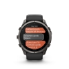 Garmin Fenix 9 Pro � inReach, 51mm Amoled Titanio revesti. de DLC gris carbon correa silicona negro