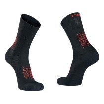 Calcetines Northwave Alto FAST WINTER Negro Rojo