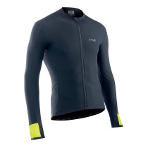 Maillot Northwave manga larga FAHRENHEIT Negro Amarillo Fluo