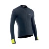 Maillot Northwave manga larga FAHRENHEIT Negro Amarillo Fluo