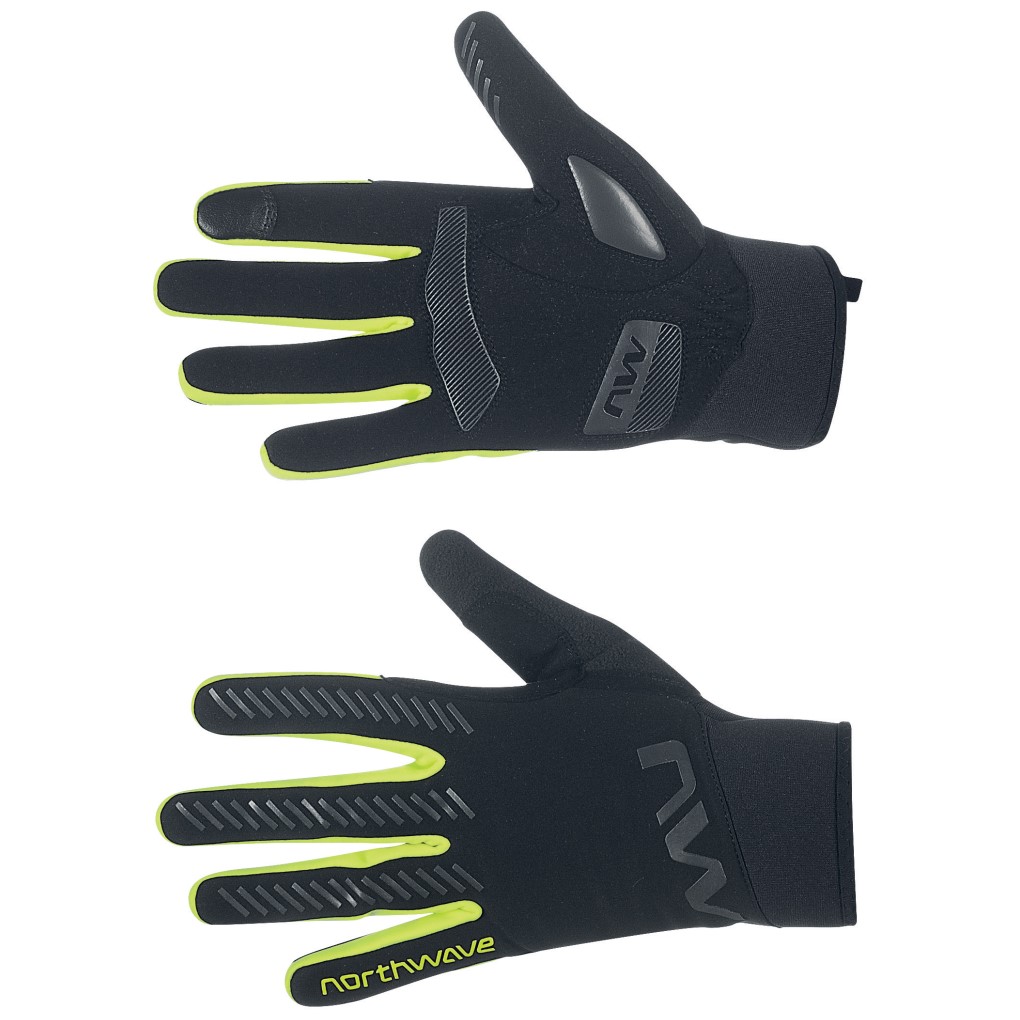 Guante Northwave Largo ACTIVE GEL Negro-Amarillo Fluo