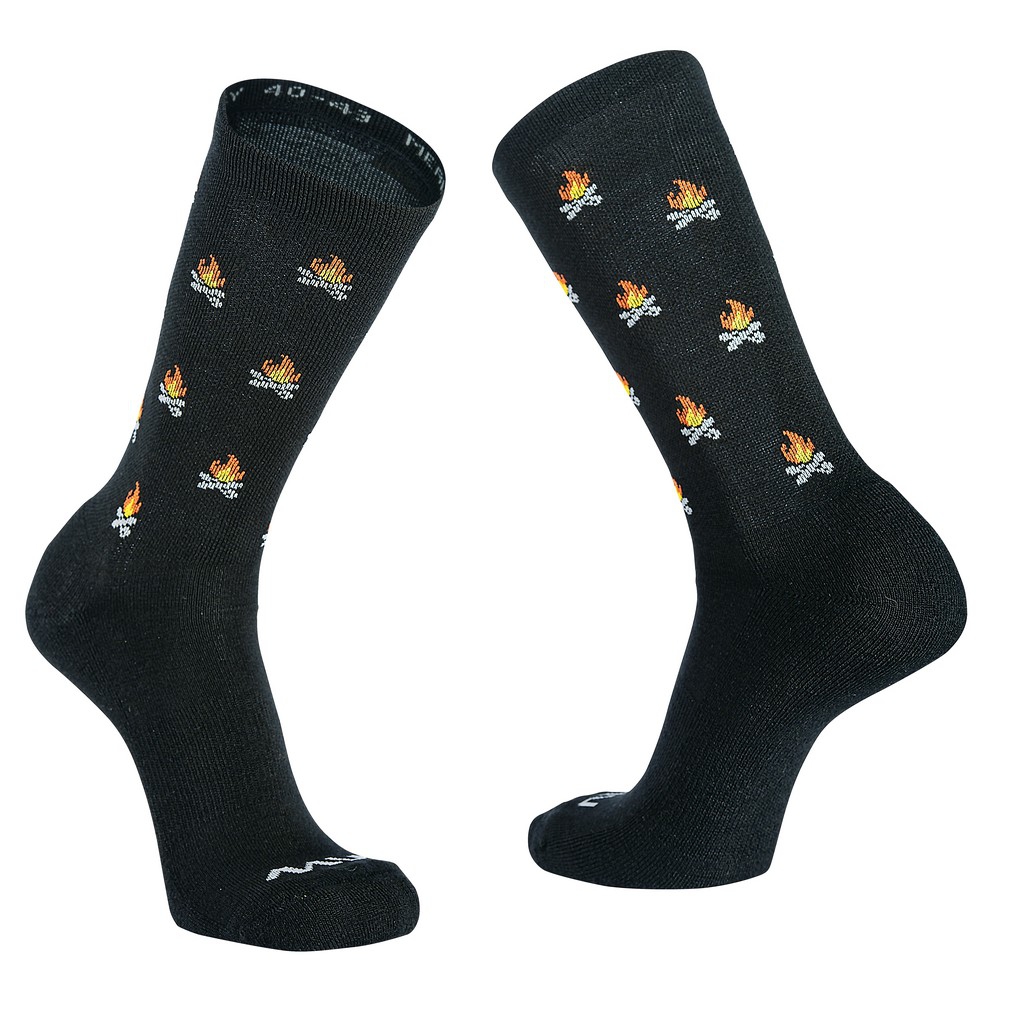 Calcetines Northwave CORE Negro-Naranja