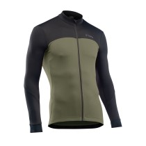 Maillot NORTHWAVE m/l FORCE 2 Crem. Negro-Verde Forest 2023-24