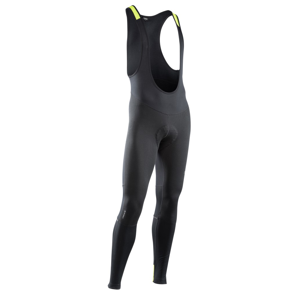 Pantaln Tir. NORTHWAVE FAST POLAR MS Negro-Amarillo Fluo 2023-24