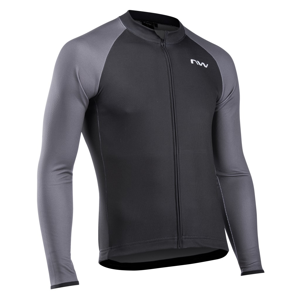 Maillot NORTHWAVE m/l BLADE 4 Negro-Gris Oscuro 2023-24