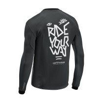 MAILLOT M/L NORTHWAVE SHARP NEGRO-BLANCO 2025-26