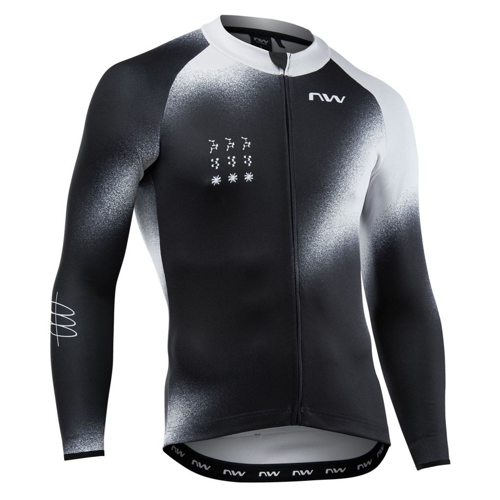 Maillot m/l Northwave BLADE Negro-Gris Claro