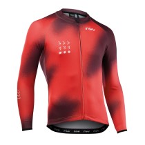 Maillot m/l Northwave BLADE Rojo Lava-Burdeos